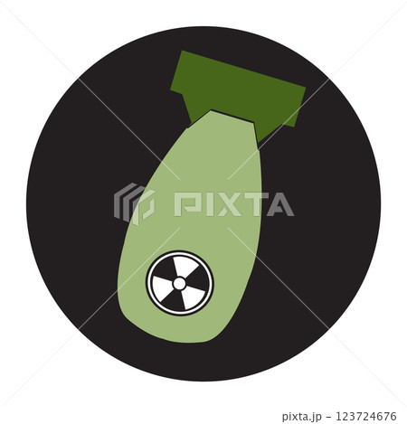 nuclear bomb icon vectors illustration 123724676