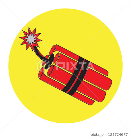 dynamite bomb icon vectors illustration 123724677