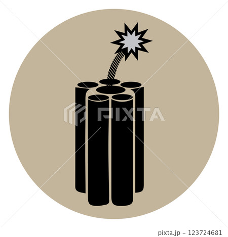 dynamite bomb icon vectors illustration dynamite bomb icon vectors illustration 123724681
