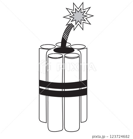 dynamite bomb icon vectors illustration dynamite bomb icon vectors illustration 123724682