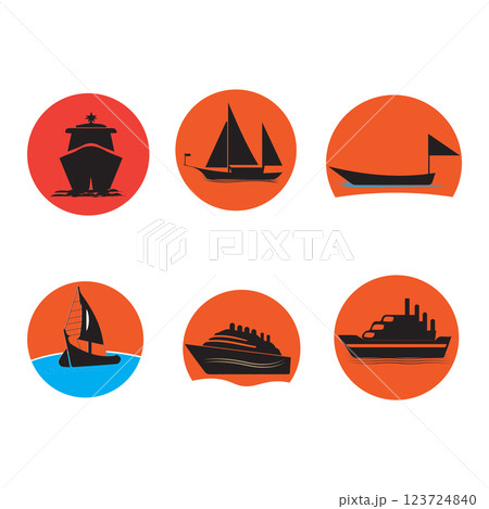 ship icon vector illustration symbol design 123724840