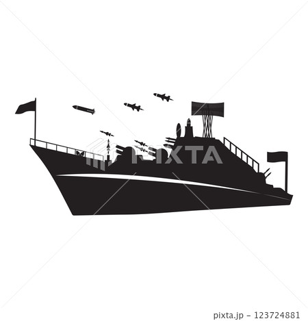 battleship vector illustration symbol design 123724881