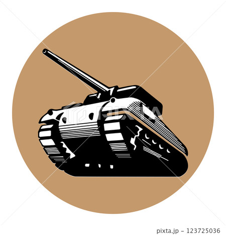 armored tank vector illustration symbol design 123725036