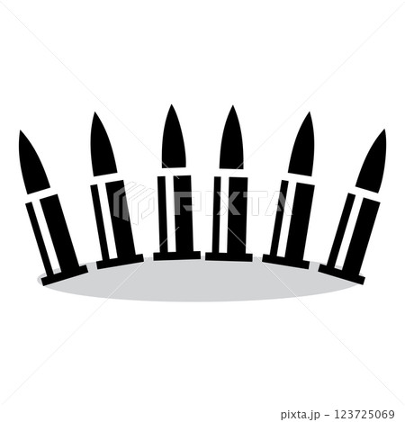 bullet ammunition vector illustration symbol design bullet ammunition vector illustration symbol design 123725069
