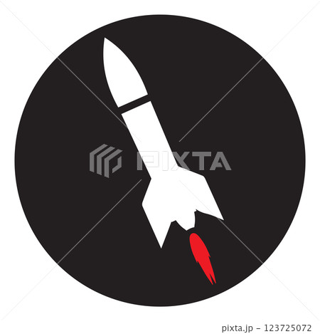 missile and rocket icon vector illustration missile and rocket icon vector illustration 123725072