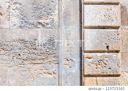 Stone wall texture background 123725381