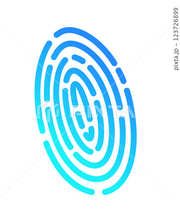 Security isometric. Fingerprint scanning, future technology for verification. Cyber security and data protection concept. High tech data system vector illustration Security isometric. Fingerprint scanning, future technology for verification. Cyber security and data protection concept. High tech data system vector illustration 123726899