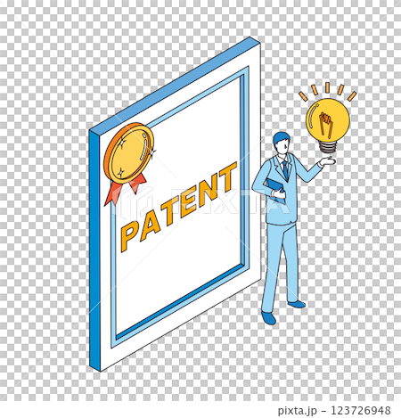 特許と男性 123726948