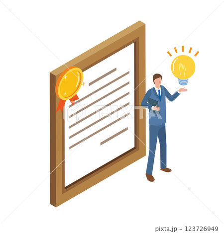 特許と男性 123726949