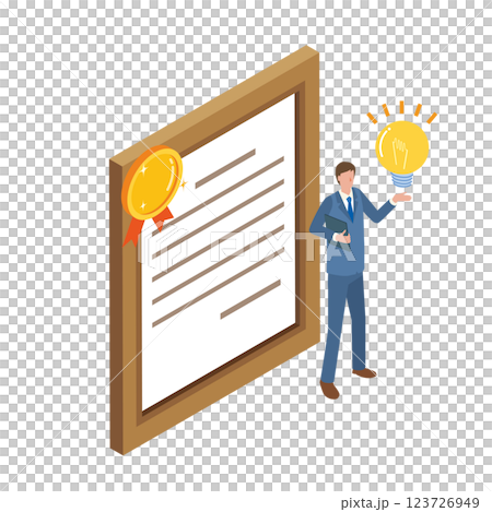 特許と男性 123726949