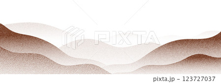 Chocolate and coffee powder, scattered cocoa on a light background. Particles of earth and dust. Brown sand texture.Top view of the cake. 123727037