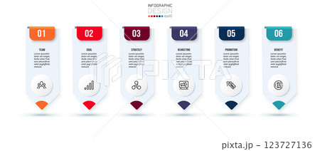 Infographic template business concept with step. 123727136
