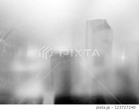 Dirty and Dusty on Glass Partition Background with Reflection of Counter Bar. 123727240