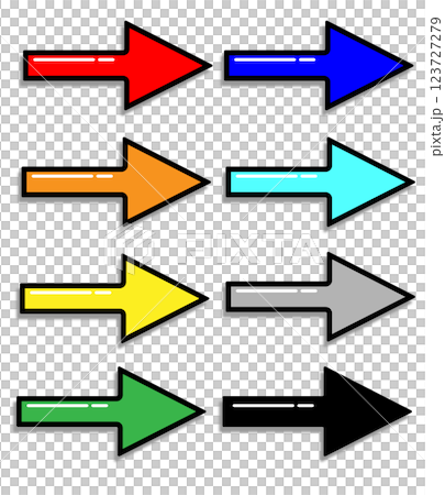 Simple arrow illustration set Simple arrow illustration set 123727279