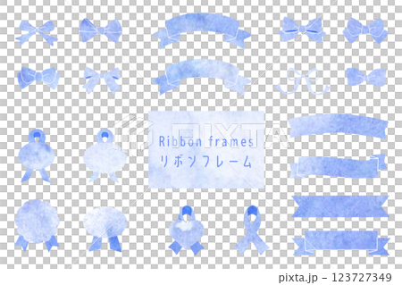 水彩絲帶集 水彩絲帶集 123727349