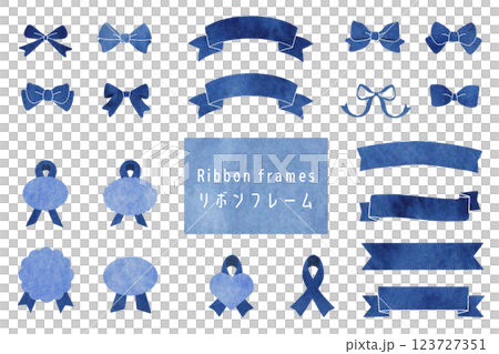 Watercolor ribbon set Watercolor ribbon set 123727351