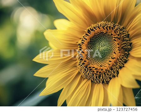 ヒマワリの黄色い花 AI画像 ヒマワリの黄色い花 AI画像 123727456