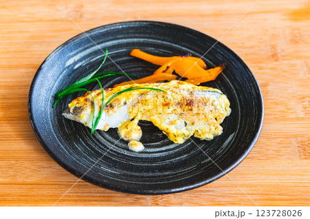 簡単なタラのグリル 123728026