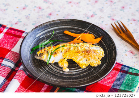 簡単なタラのグリル 簡単なタラのグリル 123728027