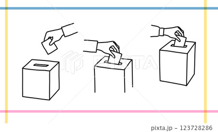 選挙と投票のベクターイラスト 123728286