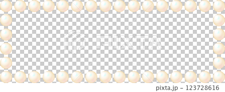 Rectangular frame material made of pearl illustrations Rectangular frame material made of pearl illustrations 123728616
