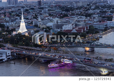 バンコク、夜の眺望 バンコク、夜の眺望 123729341