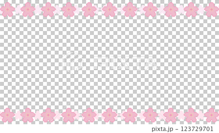 Dot cherry blossom frame Dot cherry blossom frame 123729701