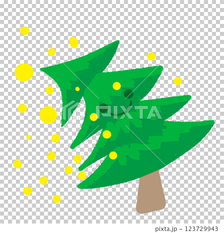 Cute but pollen-producing cedar trees Cute but pollen-producing cedar trees 123729943