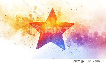 キラキラ光る星 123730696