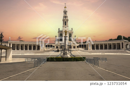 exteriors of basilica sanctuary of Fatima, Portugal 123731054