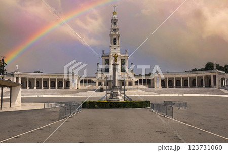 exteriors of basilica sanctuary of Fatima, Portugal 123731060