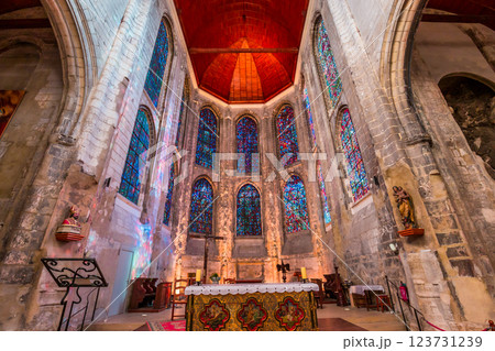 interiors of Saint Vulfran collegiate, Abbeville, France 123731239