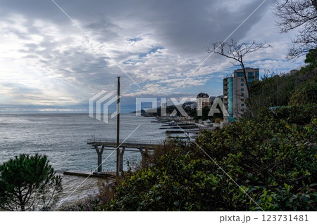 View of the sea and the embankment 123731481