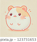 ハムスター　かわいい　イラスト　ペット 123731653