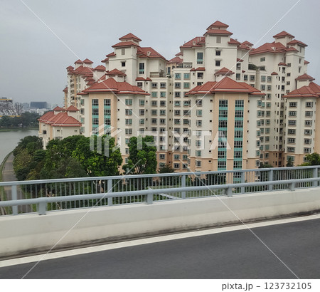 Modern Apartment Buildings in Singapore. 123732105