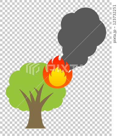 燃える木 123732251