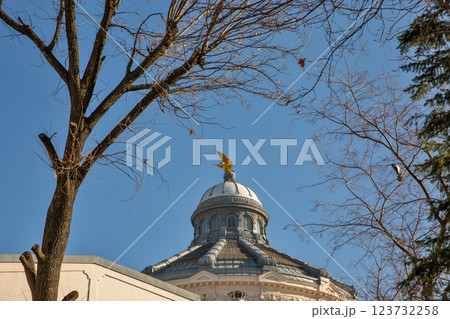 Patriarchate Palace roof in Bucharest, Romania. 123732258