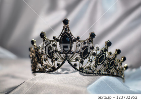 Black crown in gothic style.  123732952