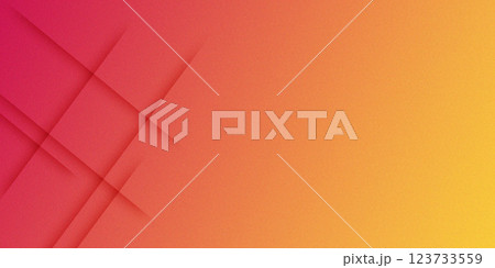 Abstract bright background with geometric lines and grainy texture in red and yellow hues 123733559