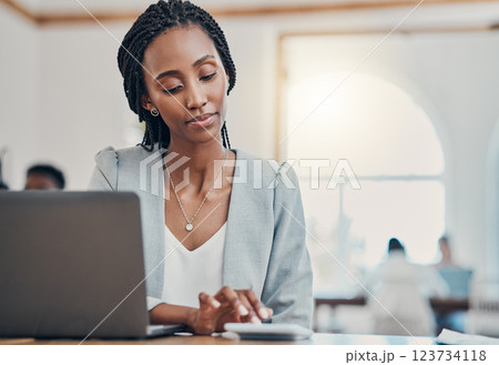 Financial advisor, corporate accountant and african woman in office. Budget planning, online bookkeeping report and 5g internet technology banking, professional loan and investment consultant Financial advisor, corporate accountant and african woman in office. Budget planning, online bookkeeping report and 5g internet technology banking, professional loan and investment consultant 123734118