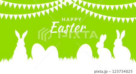 Happy Easter greeting card 123734825