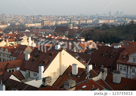 Cityscape view of Prague, capital city of Czech Republic 123735013