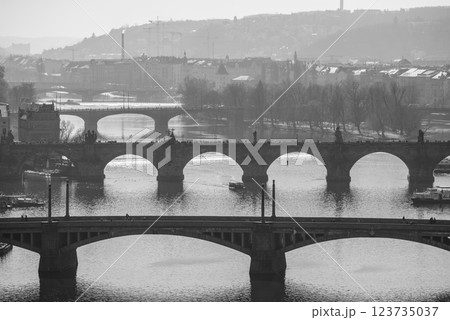 Cityscape view of Prague, capital city of Czech Republic Cityscape view of Prague, capital city of Czech Republic 123735037