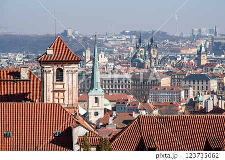 Cityscape view of Prague, capital city of Czech Republic 123735062
