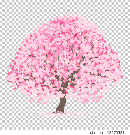 一本桜 123735214