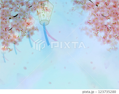 桜まつり（提灯） 123735280