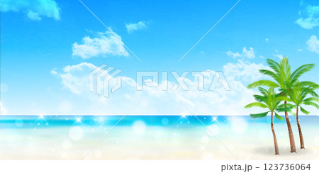 青 波 夏 風景 背景 青 波 夏 風景 背景 123736064