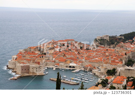 世界遺産　ドブロヴニク旧市街　クロアチア 123736301