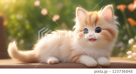 かわいい子猫 かわいい子猫 123736848