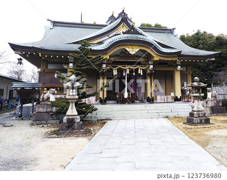 伊射奈岐神社の境内 123736980